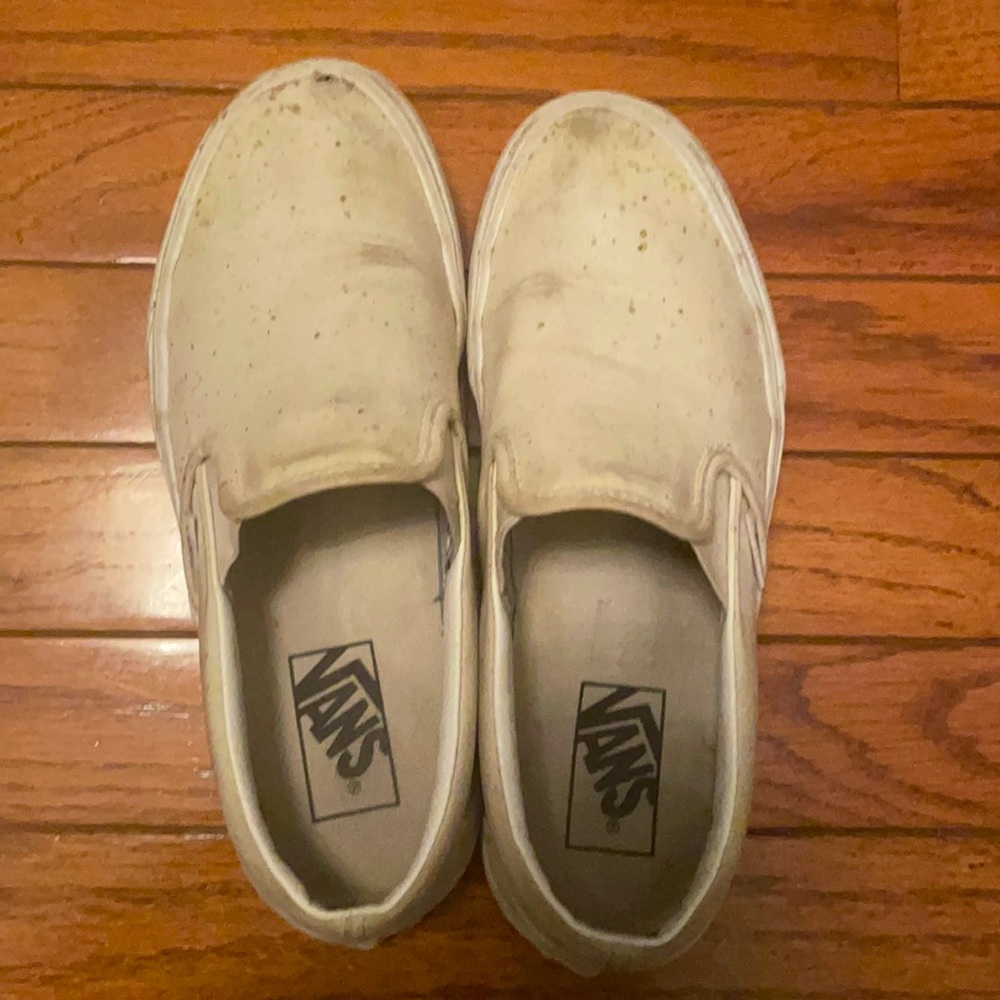 Women’s White Slip On Vans
